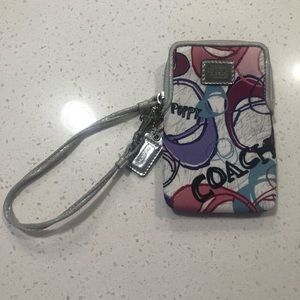 Authentic Coach Poppy Wristlet